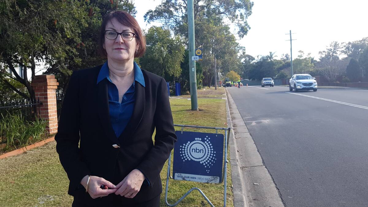 NBN delays: Federal Member for Macquarie Susan Templeman in Mount Riverview.