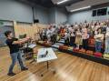 Rehearsals for Blue Mountains Musical Society's limited concert season of The Pirates of Penzance. Picture supplied