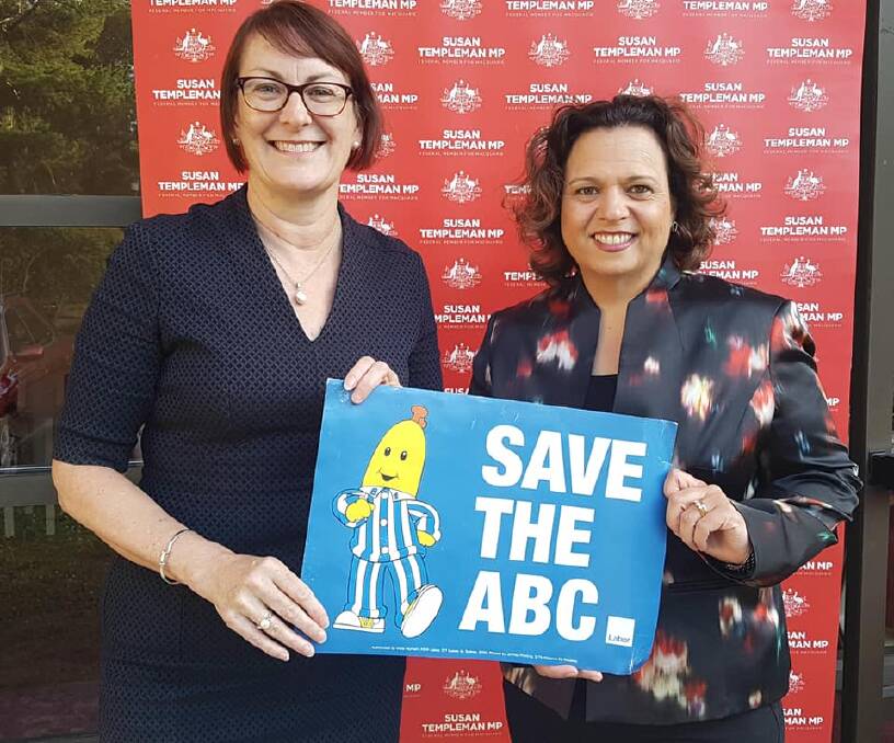 Concerned for emergency broadcasts: Susan Templeman with Michelle Rowland, Shadow Minister for Communications.