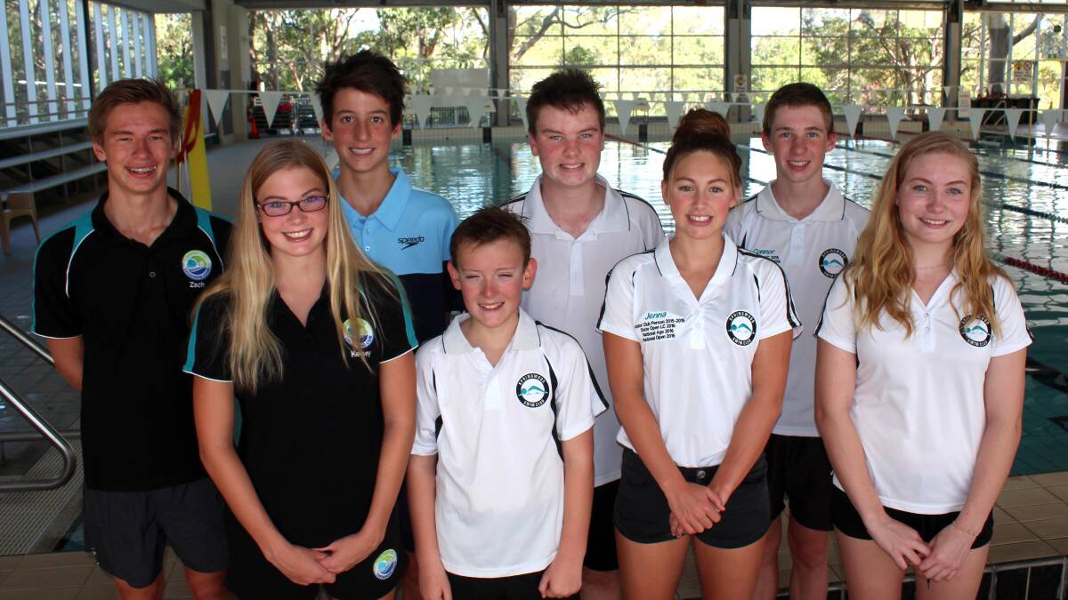 Blue Mountains swimmers competing in Brisbane in April.