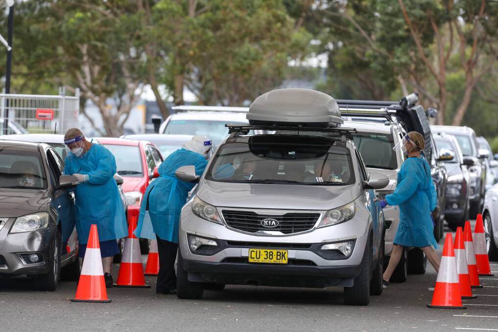 COVID-19 testing sites across NSW were put under pressure over the Christmas-new year period. File photo.