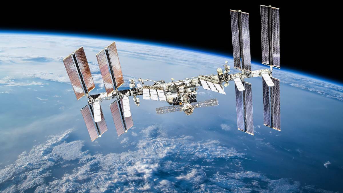 The International Space Station was threatened by debris from the exploded Russian satellite. Picture: Shutterstock
