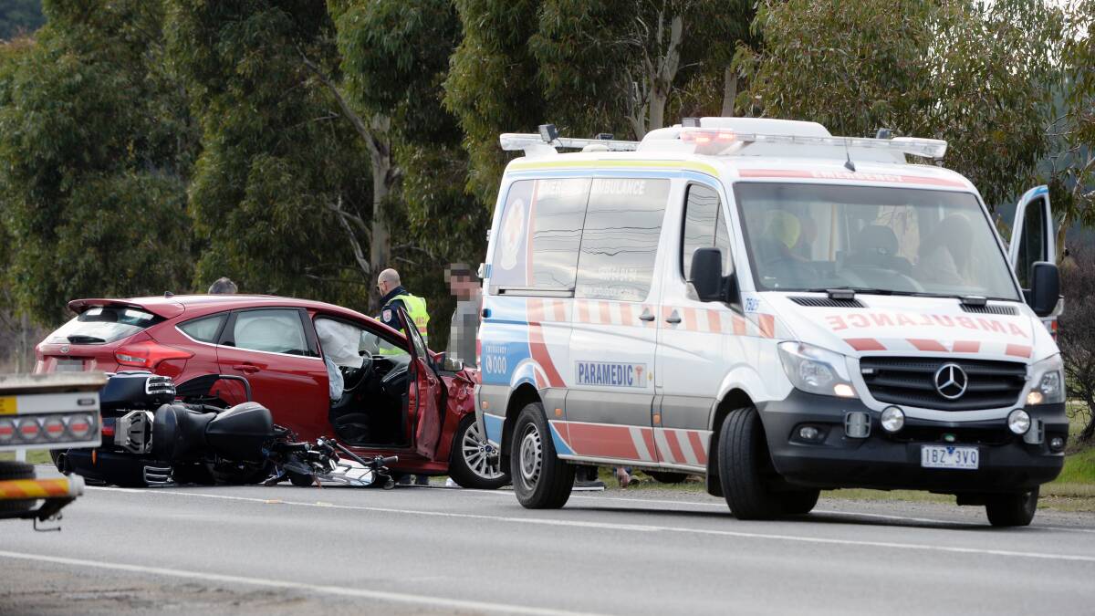 Tow Trucks were the first on the scene at this crash in Creswick at the weekend.