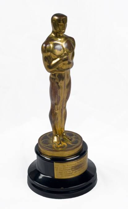 The Academy Award given to Ken G Hall in 1943. Picture: Supplied