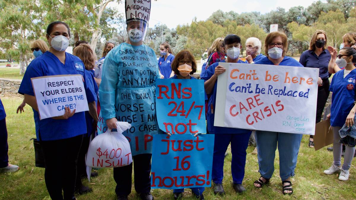 Aged Care Rally Canberra February 8
