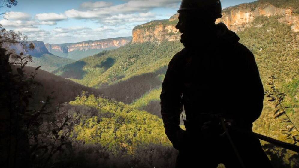 Open for business: Abseiling is back as an adventure in the Blue Mountains as the bush recovery begins.