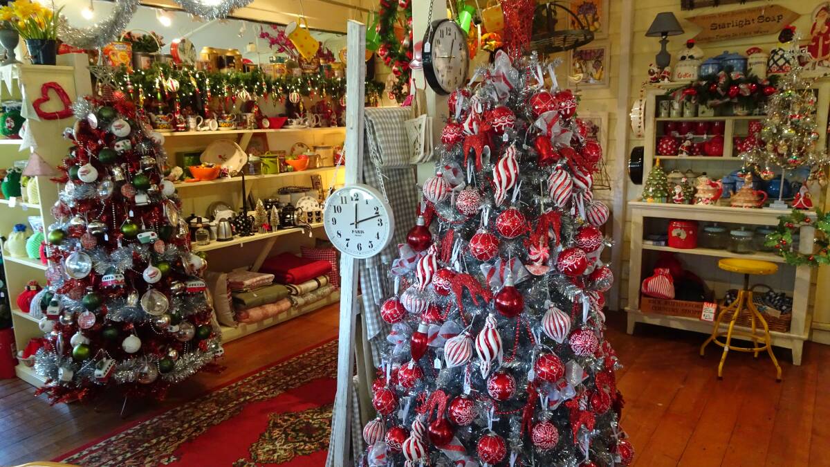 Christmas wonderland inside: Rick Rutherford's at Lawson is a must visit for the perfect tree ornament or gift for the Christmas season.