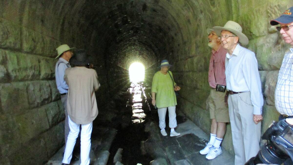 On a tour Ian Jack organised at a tunnel in Lithgow (pictured right).
