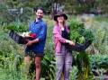 Edible Garden Trail participants Vicki Adams and Damon Angelopulo who also grow food to sell through their farm gate stall and at the Blue Mountains Food Co-op in Katoomba. Picture supplied 