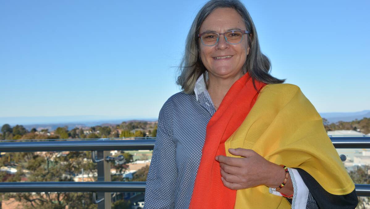 Catalyst for change: Anny Druett of Wentworth Falls gave the keynote speech at the launch of NAIDOC week in Katoomba on Monday.
