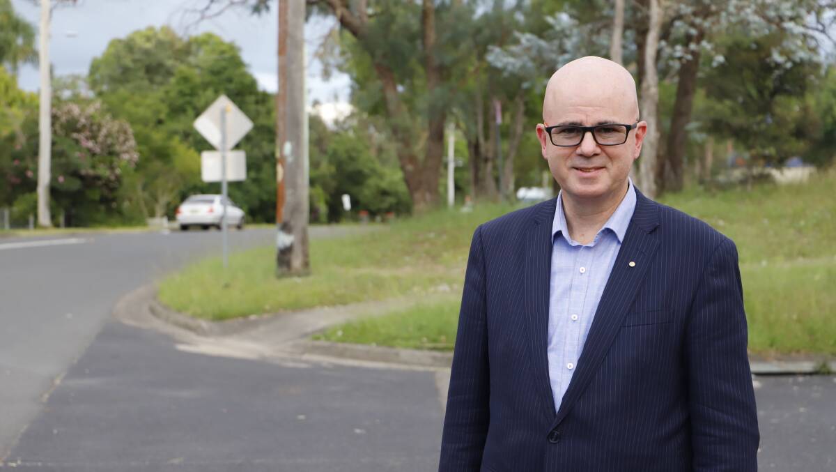 Mayor Mark Greenhill in Blaxland near where the Tesla charging stations would be installed.