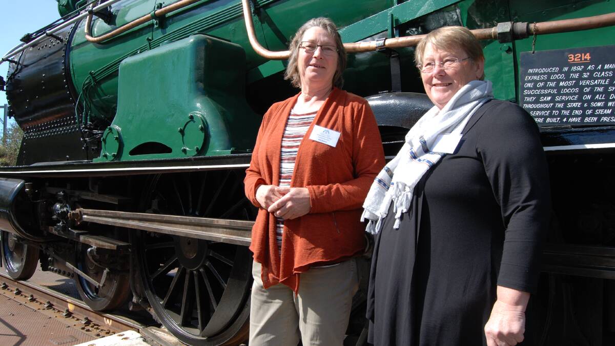 In the footsteps of a lost uncle: Alie Boxem and Rikie Schuurke traveled from Holland and New Zealand to see the unveiling of the memorial and meet with members of the depot.