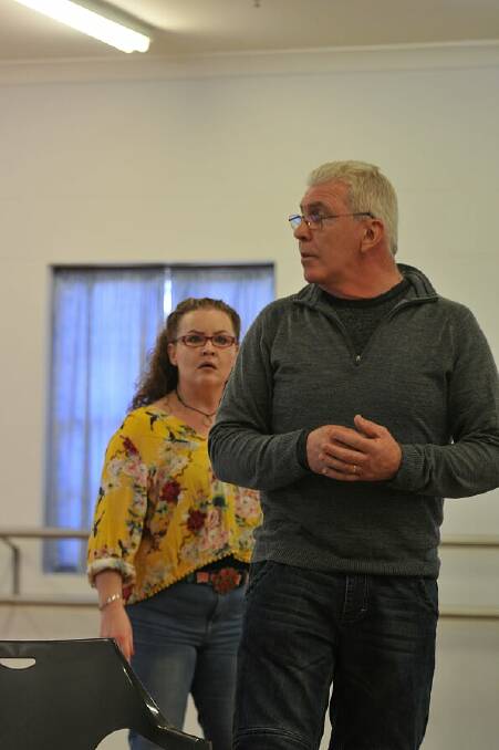Liz Magner (Rose) and Greg Rowe (Pop) play father and daughter in Gypsy, which also stars their respective real life daughters.