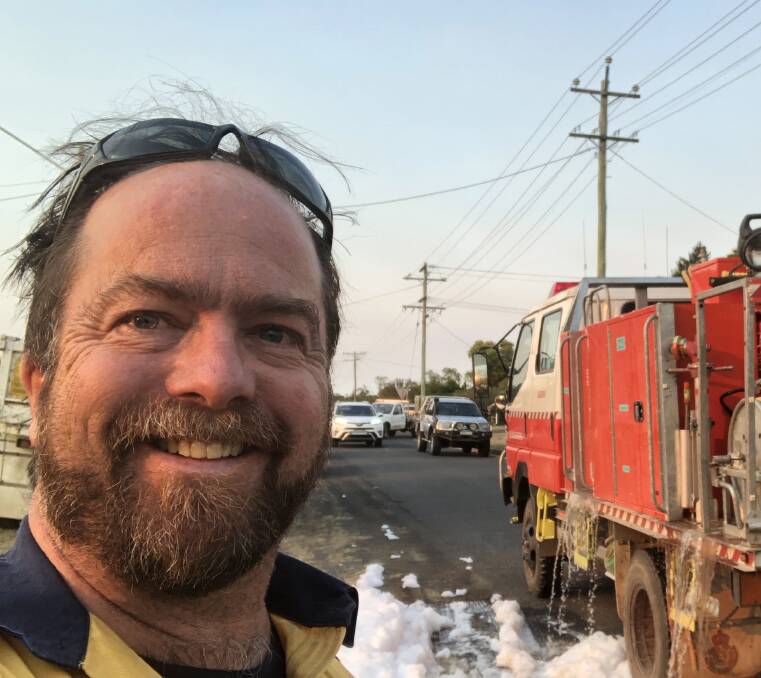 Brought the climate emergency issue to council: Greens Cr Brent Hoare and member of the Hazelbrook RFS, says Australia is experiencing increased fire threat due to climate change. 