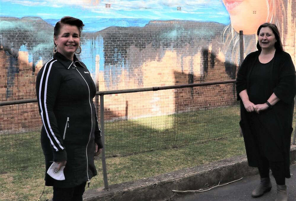 Culture shock: Music promoter Meg Benson with Ward 1 candidate Suzie van Opdorp in Katoomba are worried about the continuing impact of the pandemic on arts and music industries.