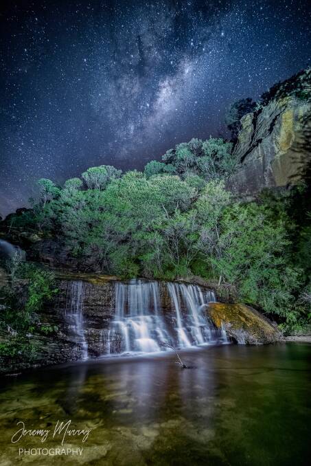 One of the many beautiful photographs in the guide: Milky Way Over Wentworth Falls. Courtesy of JeremyMurrayPhotography.com. 