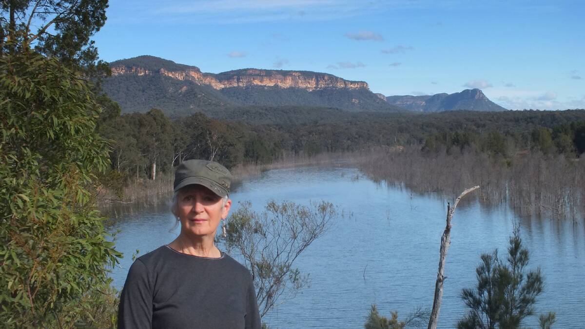 Robyn Collier looking towards Coleman's Bend in the valley.