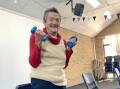 92 years young: 'What hip replacement?' Joy Krippner at the exercise classes for over 60s in Lawson.