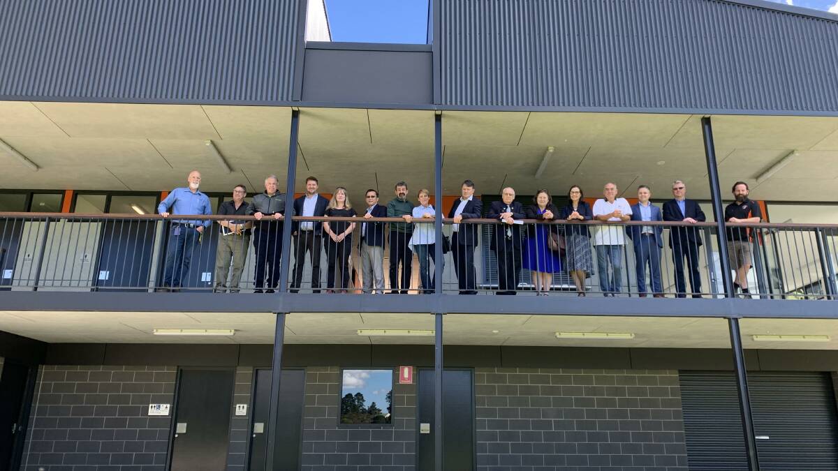 Mammoth effort: The official opening of Pitt Park Clubhouse at Wentworth Falls.