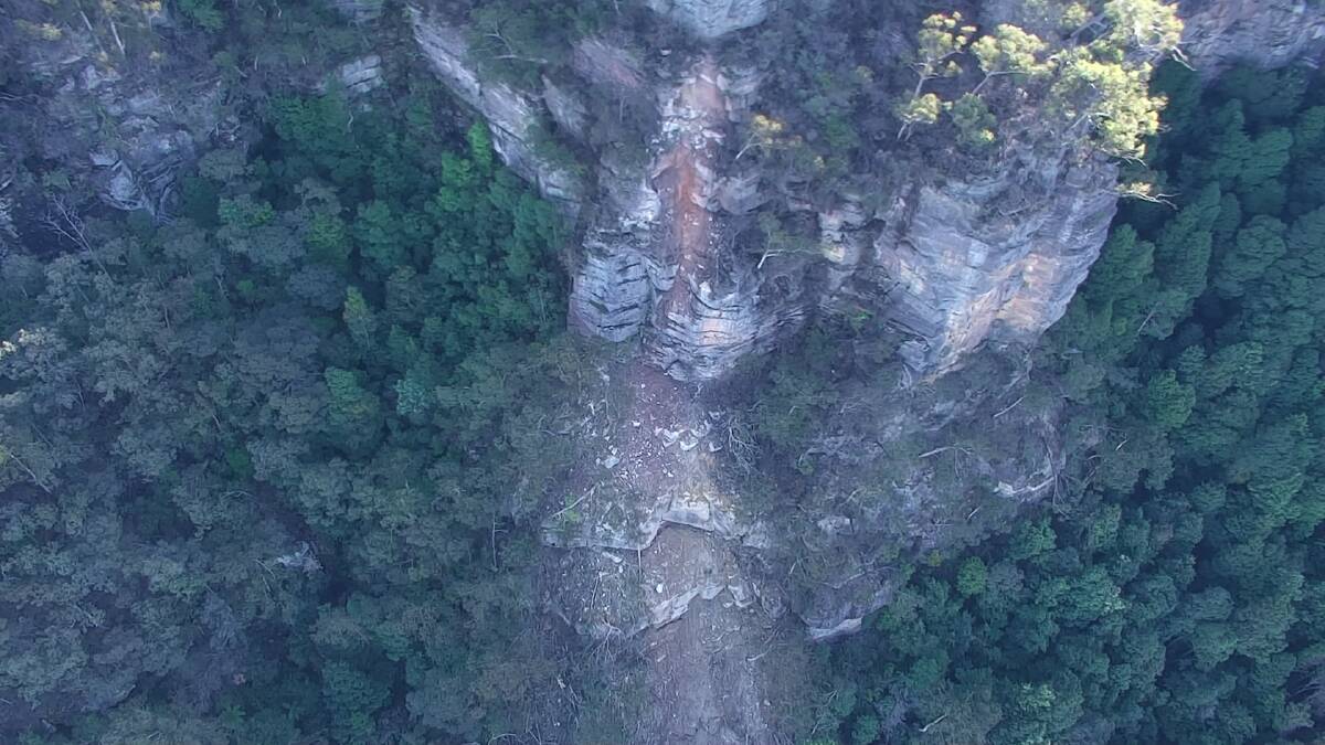 Golden Stairs landslide after heavy rain