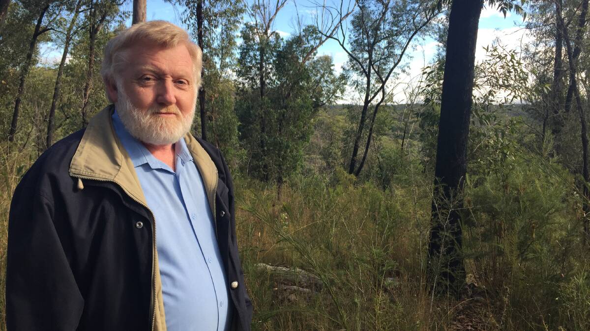 Concerned about his covenant: Mark Baker of Winmalee is worried that a new draft bill could mean properties like his will be converted (after death or sale) and then used to get approval for future developments.