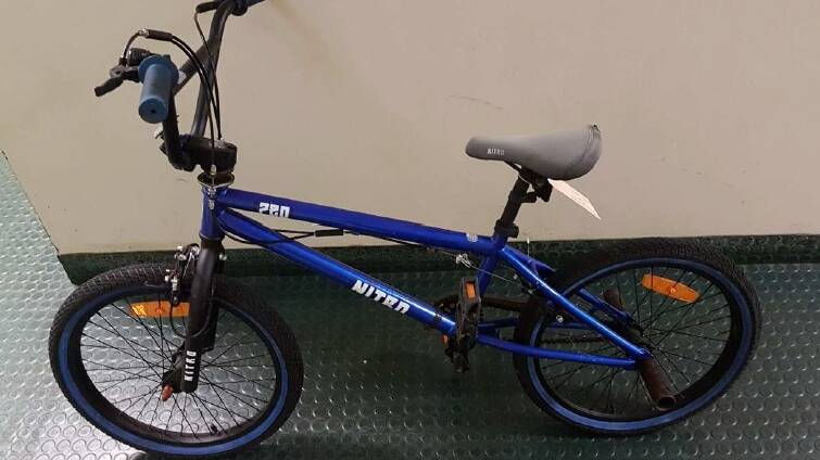 Intruder pulls a gun while on BMX bike: Police say the intruder may have been riding this blue BMX style bicycle.