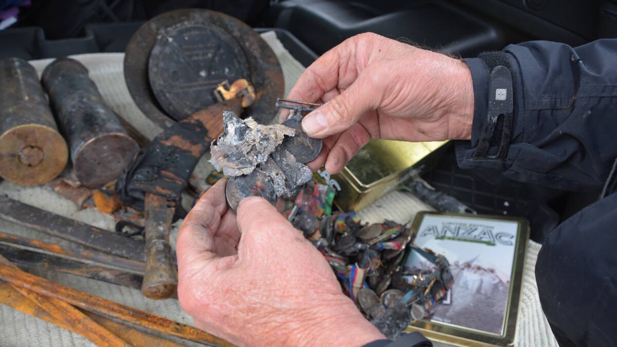 “They will still be retrievable,” he said of the damaged medals, many which have ended up fused together. 