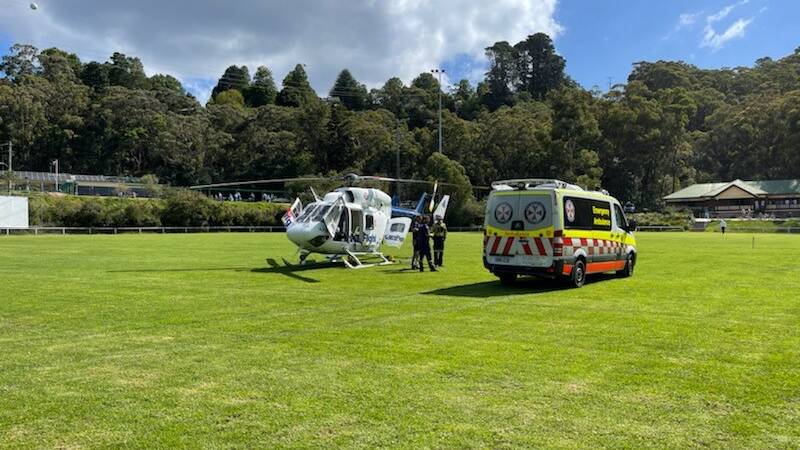 Man airlifted after ladder fall in Hazelbrook