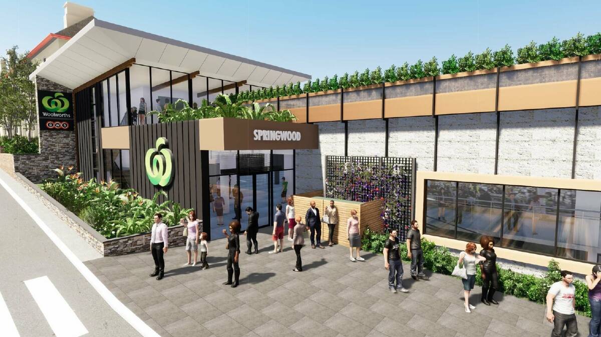 The proposed design of the new supermarket.