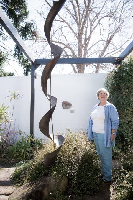 Gina Plate in Lewers Garden - the only Australian example of a public gallery garden designed around principles of modernism.