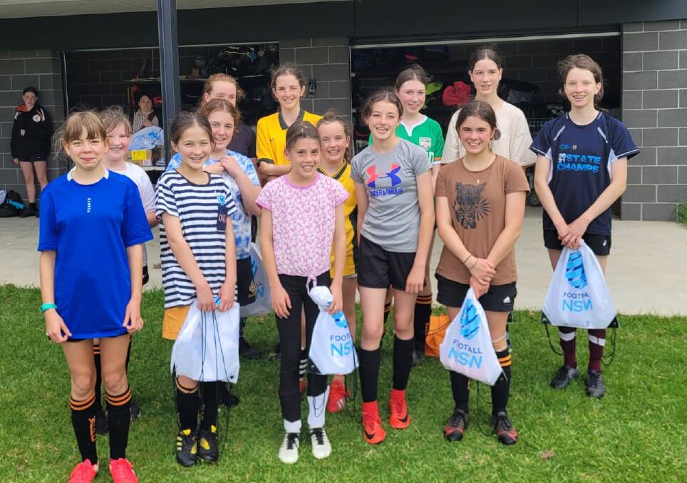 Numbers on the rise: At the end of 2021, Wentworth Falls Football Club held a girls soccer day at their home ground of Pitt Park to provide an opportunity for local girls to try out the sport.