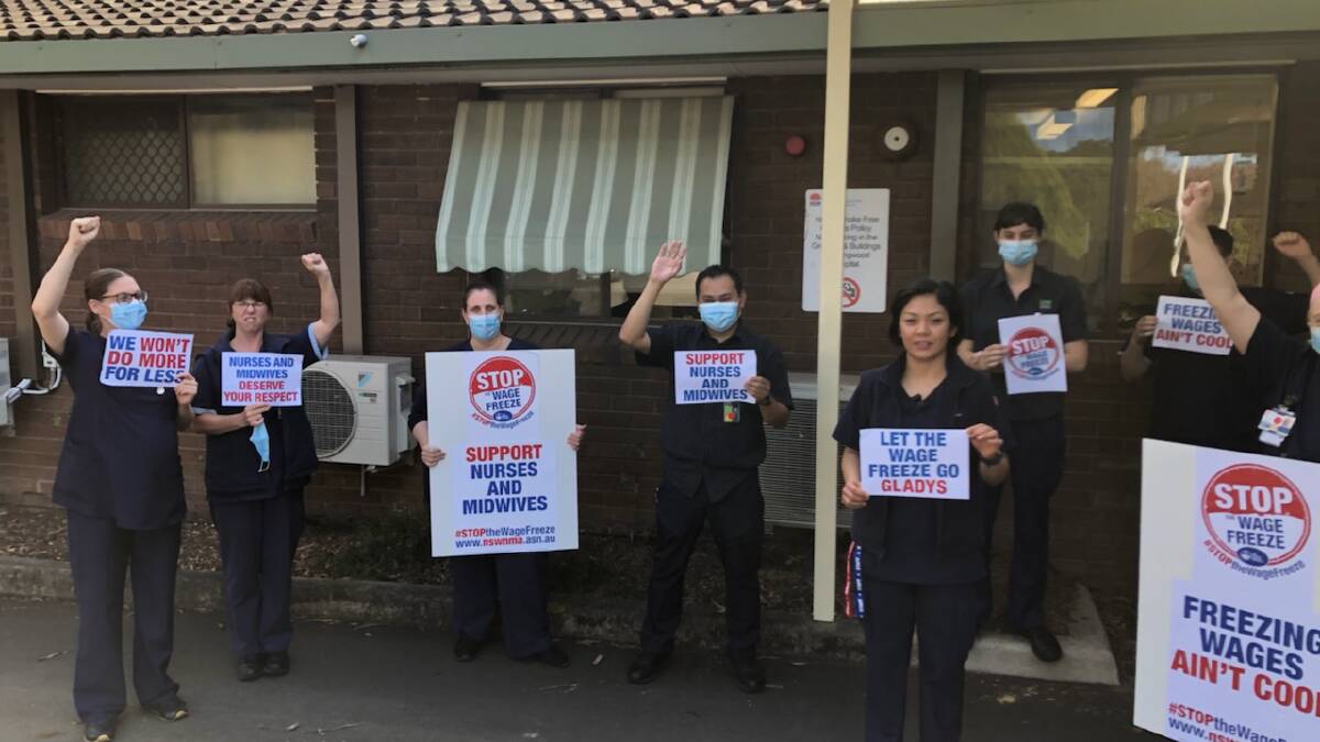 Nurses facing an imminent wage freeze: Staff of Springwood Hospital are supporting their nurses during this difficult time of COVID-19.