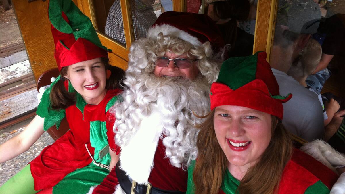 Santa Claus is set to arrive by train