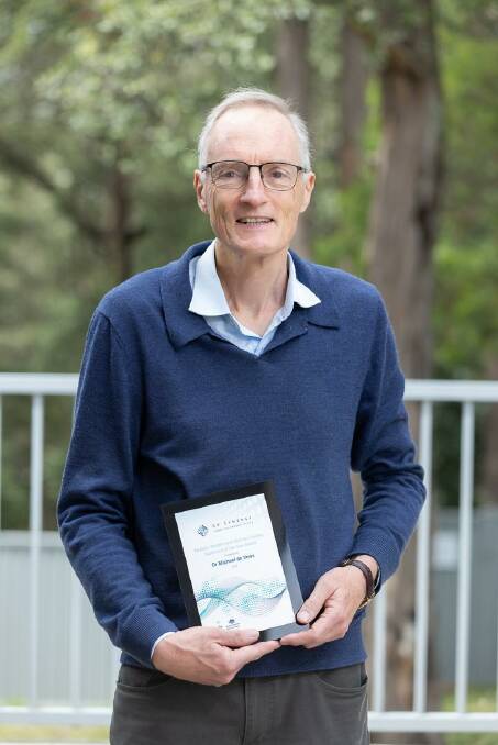 Honored: A plaque, flowers and recognition for hours of service to junior doctors. Dr Michael de Vries of Winmalee Medical Centre has been recognised for his outstanding contribution to training the next generation of GPs.