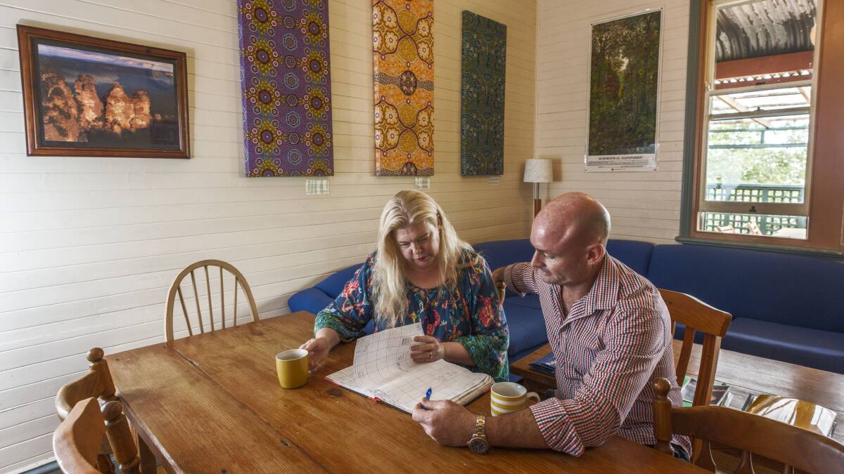 Help is on its way: 14 Lovel St owners Gavin and Annette Blake were faced with no immediate bookings, a 35 per cent dip in forward bookings and 52 per cent drop in income as an impact of the fires.