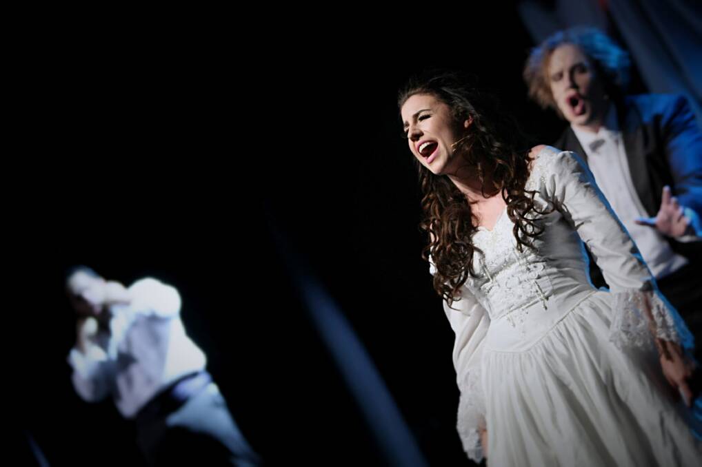 Back in Springwood: Sarah Namdar and Matthew Herne star in Phantom of the Opera. Photo: Grant Blackwell.