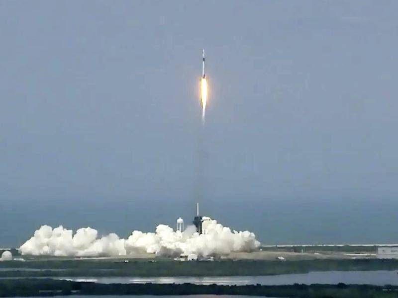 SpaceX Falcon 9 has lifted off from Pad 39-A at the Kennedy Space Center in Cape Canaveral.