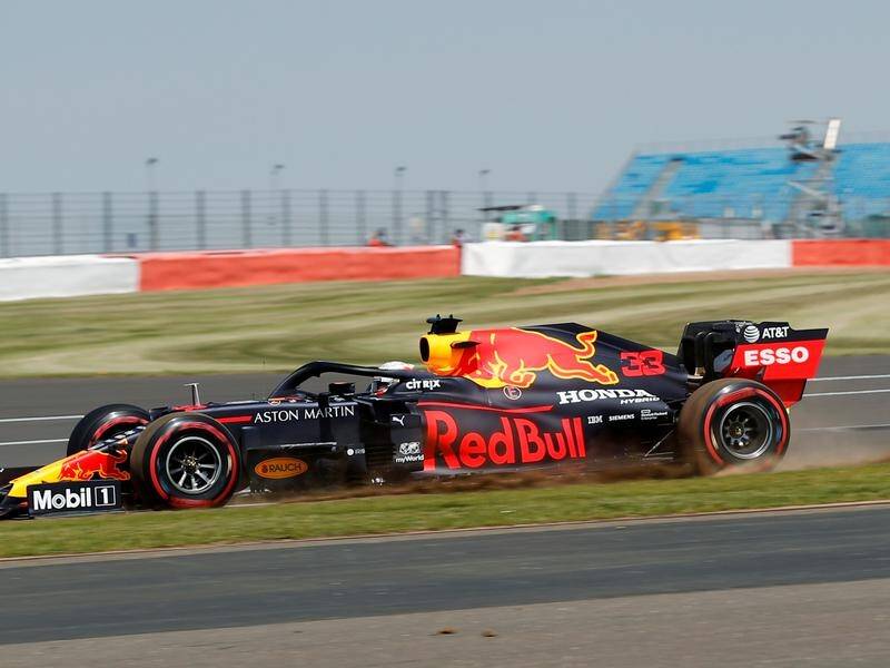 Red Bull's Max Verstappen was fastest in opening practice for the British GP.