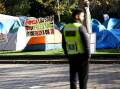 Pro-Palestine encampments have been established at university campuses across the country. (Con Chronis/AAP PHOTOS)