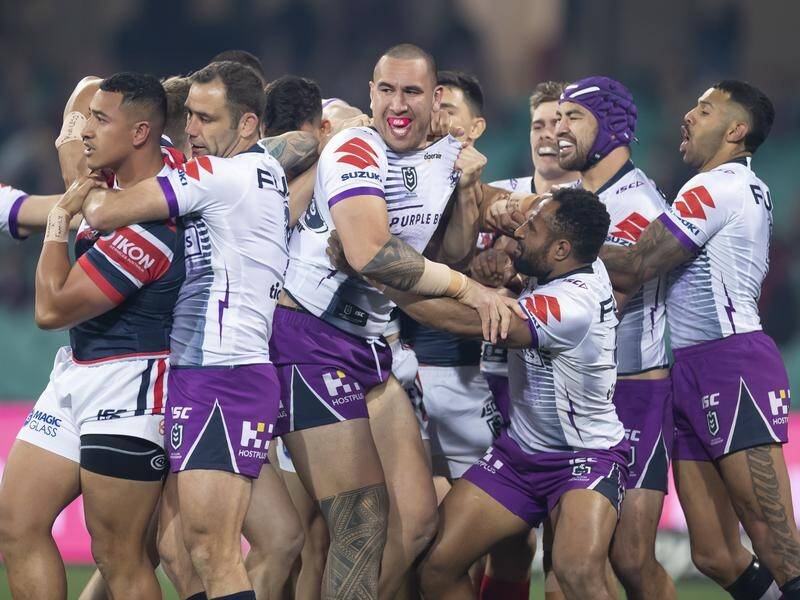 Storm prop Nelson Asofa-Solomona (c) has been banned for three matches after an incident in Bali.