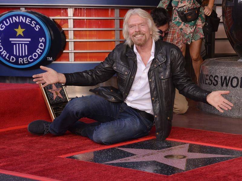 British billionaire Sir Richard Branson has been honoured with a star on the Hollywood Walk of Fame.