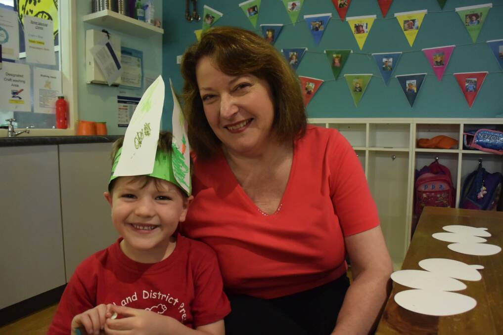 Roza Sage took time out on Monday to see her five-year-old grandson Archie, 5, at his Easter hat parade at Springwood Preschool. She spent Sunday receiving calls of farewell from the Premier and other Liberal MPs and Monday saying her own goodbyes to a range of services like the RFS.
