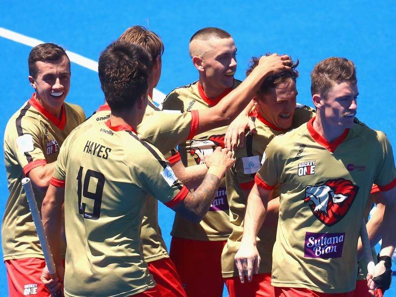NSW Pride (pic) will face Brisbane Blaze in the inaugural men's Hockey One grand final.