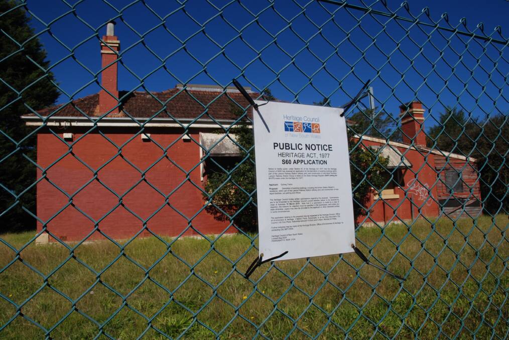The former Lawson station master's residence, built in 1896, was the subject of a demolition application by Sydney Trains, which has been refused by the heritage division of the Office of Environment and Heritage.