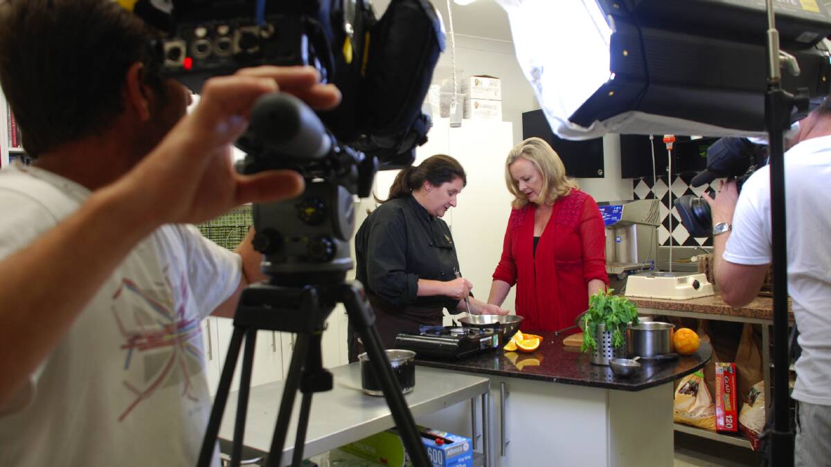 Luminary of the chocolate world: TV cook Lyndey Milan spent several hours shooting in Leura's Josophan's chocolate shop with Jodie Van Der Velden for her TV show and her new book, which celebrates the Mountains and other regional areas of Australia. File photo.