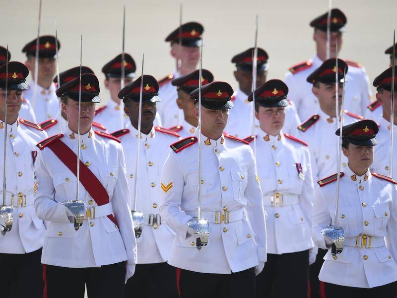 Royal Military College graduates marched during their graduation parade.