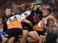 Coach Trent Robinson plans to use ex-Penrith star Spencer Leniu's brute power right from the start. (James Gourley/AAP PHOTOS)