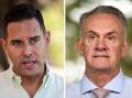 Alex Greenwich's defamation case against Mark Latham is set to be heard over five days in court. (Flavio Brancaleone, Dan Himbrechts/AAP PHOTOS)