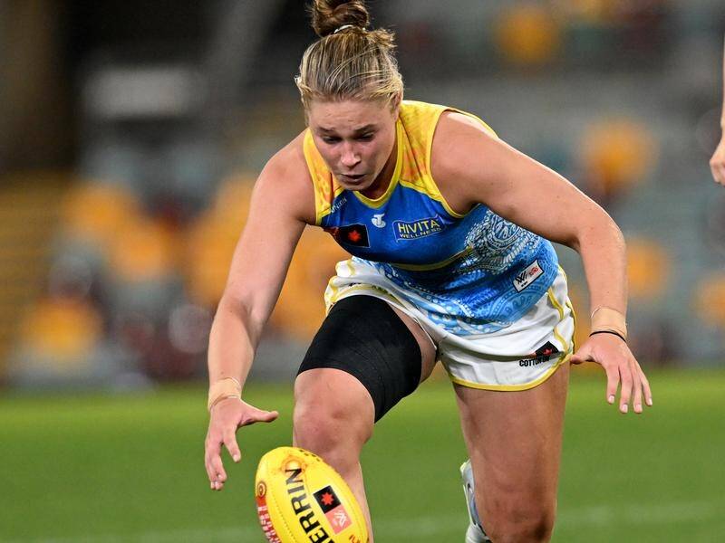 Charlie Rowbottom was one of Gold Coast's best players as the Suns beat Port Adelaide in the AFLW. (Darren England/AAP PHOTOS)