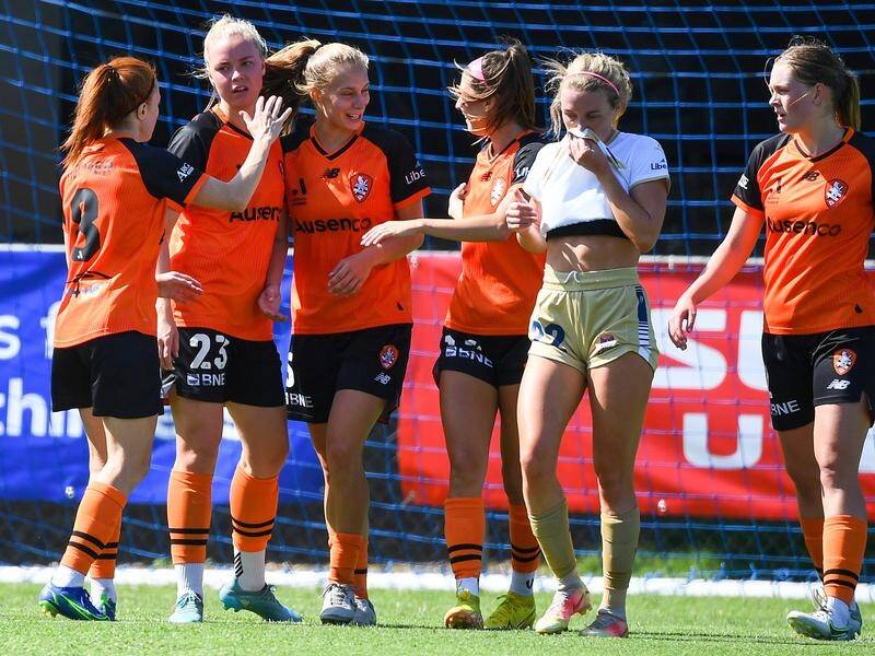 The Roar have opened their ALW campaign with a 2-1 win over Newcastle in Brisbane. (Jono Searle/AAP PHOTOS)